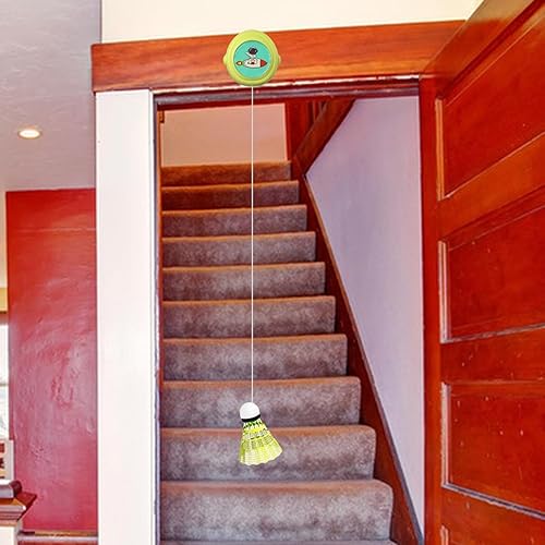 Miniatura 5 de Colaxi Entrenador de bádminton colgante para un solo jugador, práctica para marco de puerta, niños y adultos, entrenamiento de bádminton para juegos