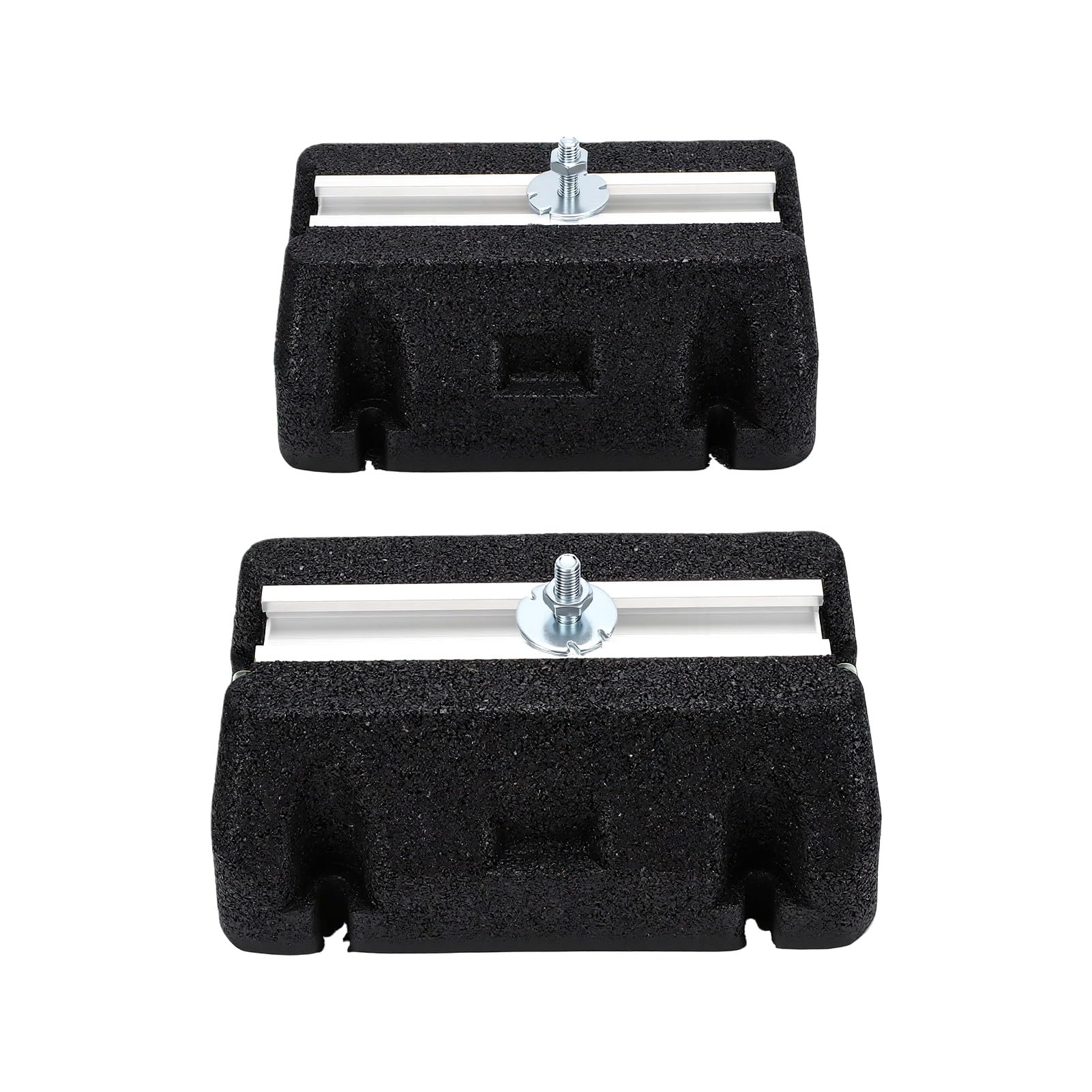 Cryfokt Paquete de 2 Almohadillas Antivibración Resistentes, 9,8x6,3x3,5 Pulgadas, Goma | Almohadillas de compresor de aire, almohadilla antivibración para unidad exterior de CA, amortiguación de ruido, capacidad
