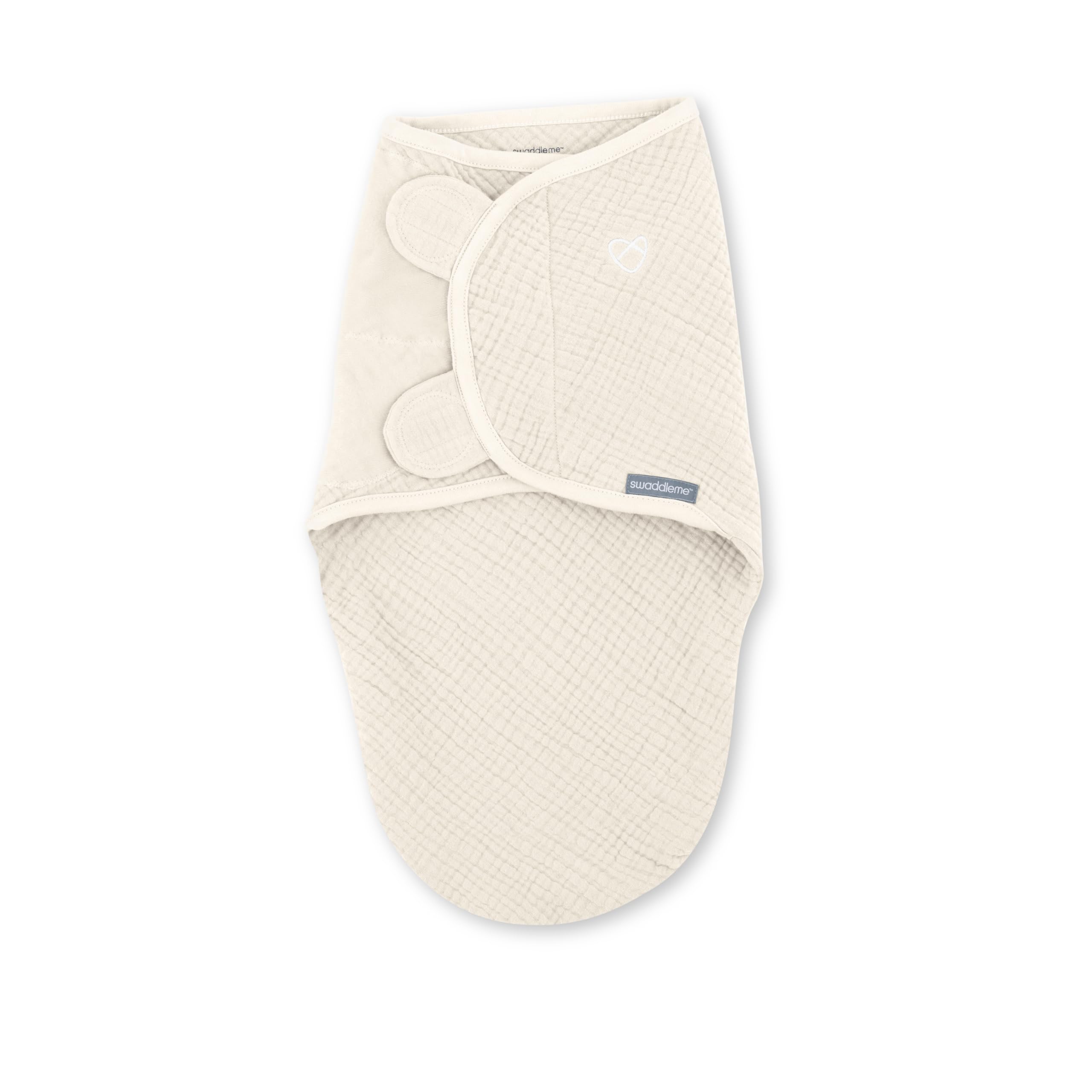 IngenuitySwaddleMe, Original Swaddle Muslin, Size 0-3 Months, 7-14 pounds, 1pk, 1.0 TOG - Cream