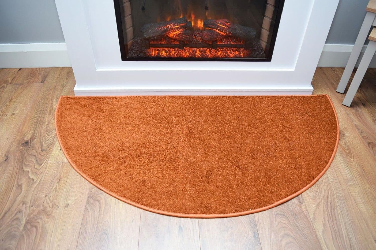 SrS Rugs Fireside Rug for Living Room Half Moon Hearthplace Mat Soft