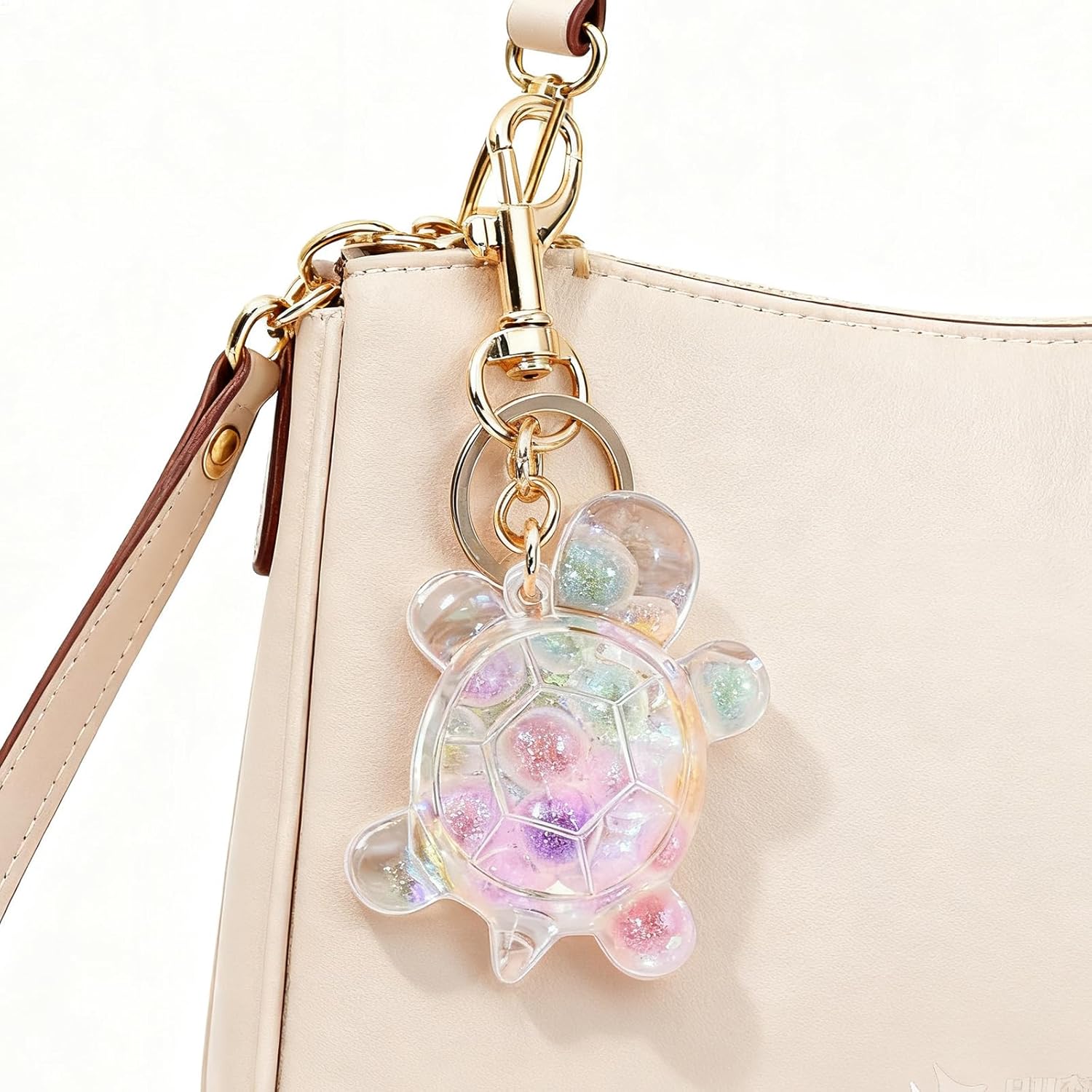 Angyape Sea Turtle Keychain Cute Keychains for Backpacks Bag Charms Purse Charms for Handbags Tote Bags Turtle Gift for Women - Image 3