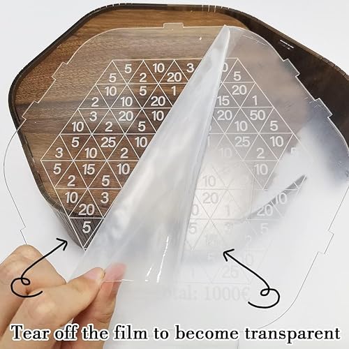 Miniatura 6 de Alcancía, caja de ahorro de madera con números objetivo, regalos para niños y niñas.