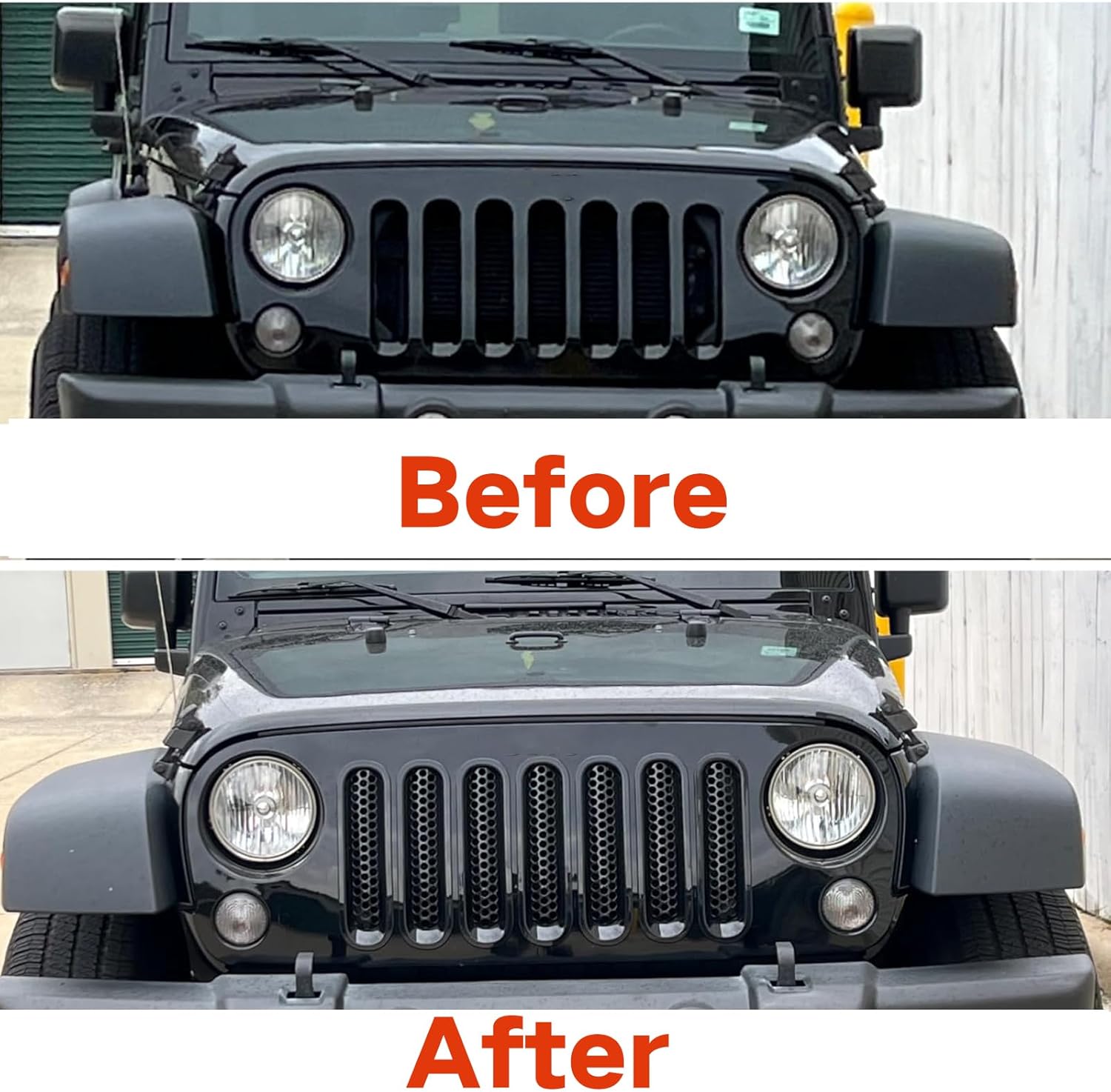 ontto Grill Mesh Inserts Fit for Jeep Wrangler JK 2007-2017 Front Grille Guard Cover Trim Fit for Jeep Wrangler JKU 2007-2017,7 PCS Purple