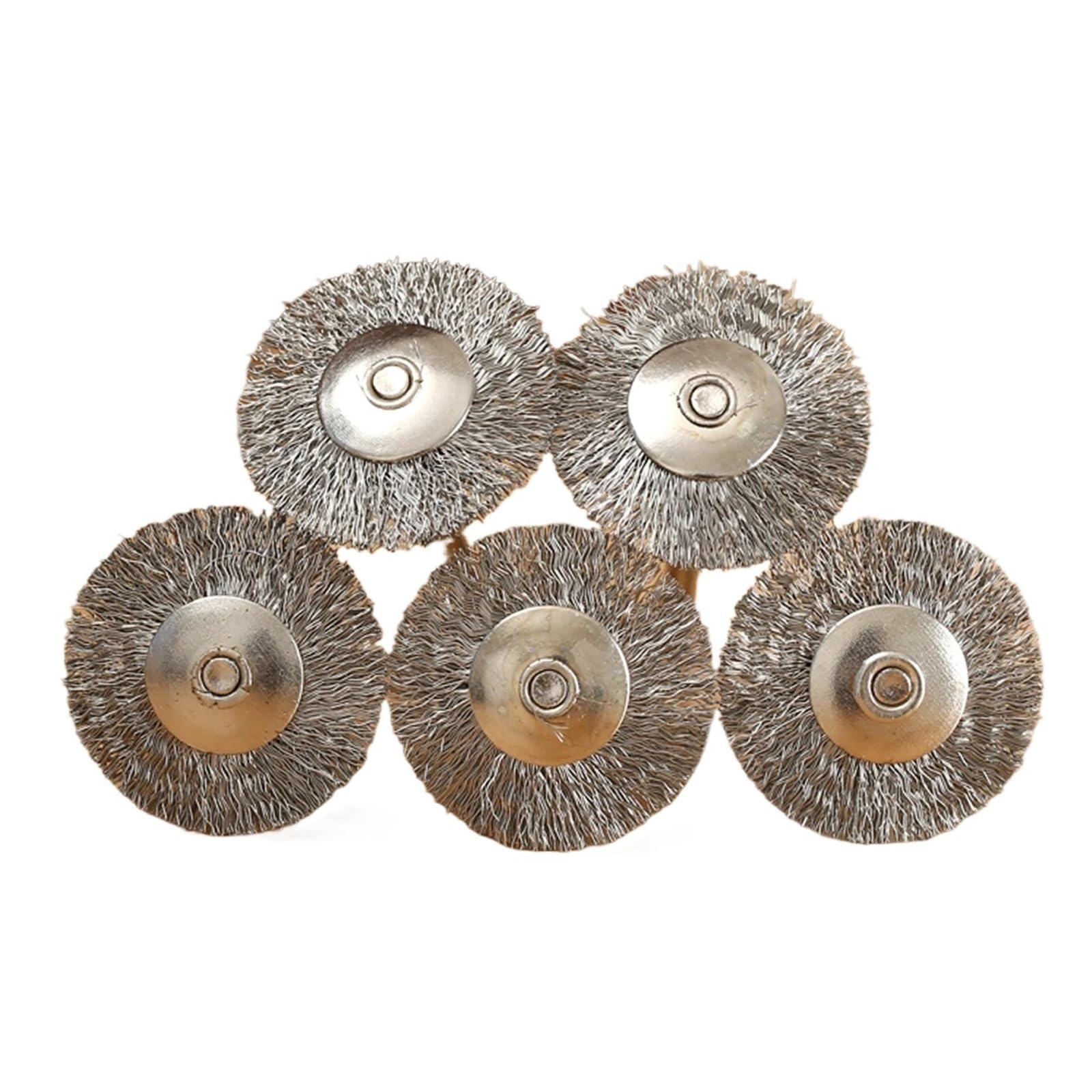 5Pcs Stainless Steel 25mm Wire Wheel Brushes Set for Drill Grinder Rotary Tools Polishing Brush Accessories