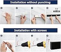 Vista 5 de Dmore soporte magnético para cuchillos de pared—con 4 ganchos, Sin Perforación, tira magnética negra de 23 pulgadas para cuchillos, potente estante