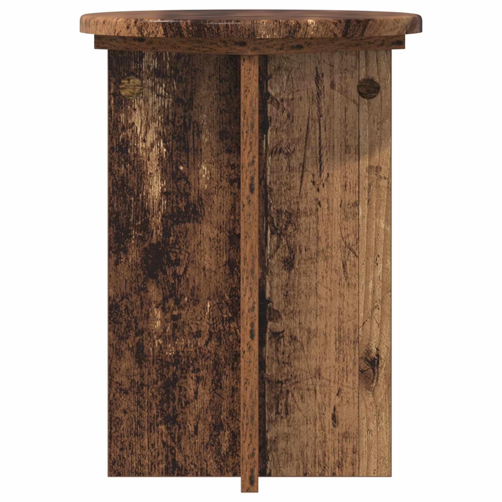 Supporto per piante 2 pz. Legno invecchiato 40 cm
