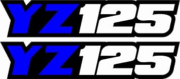 Yz125 Swingarm Air Box Number Plate Decals Stickers Yz 125 Graphics Dirtbike