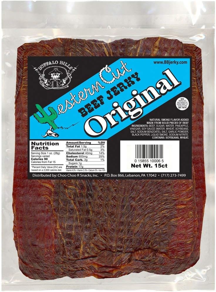 Buffalo Bills Original Western Cut Big Slab Beef Jerky