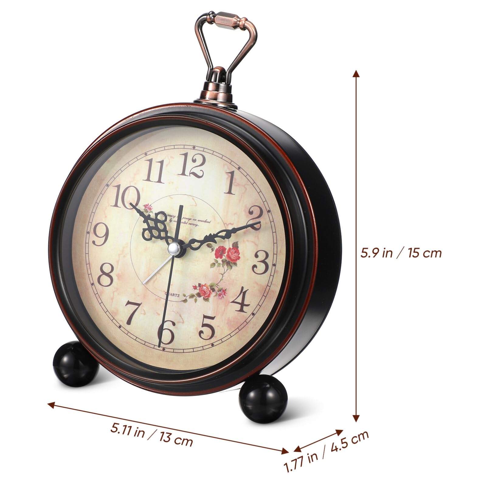 Amazon.com: BESPORTBLE Vintage Style Alarm Clock Silent Antique