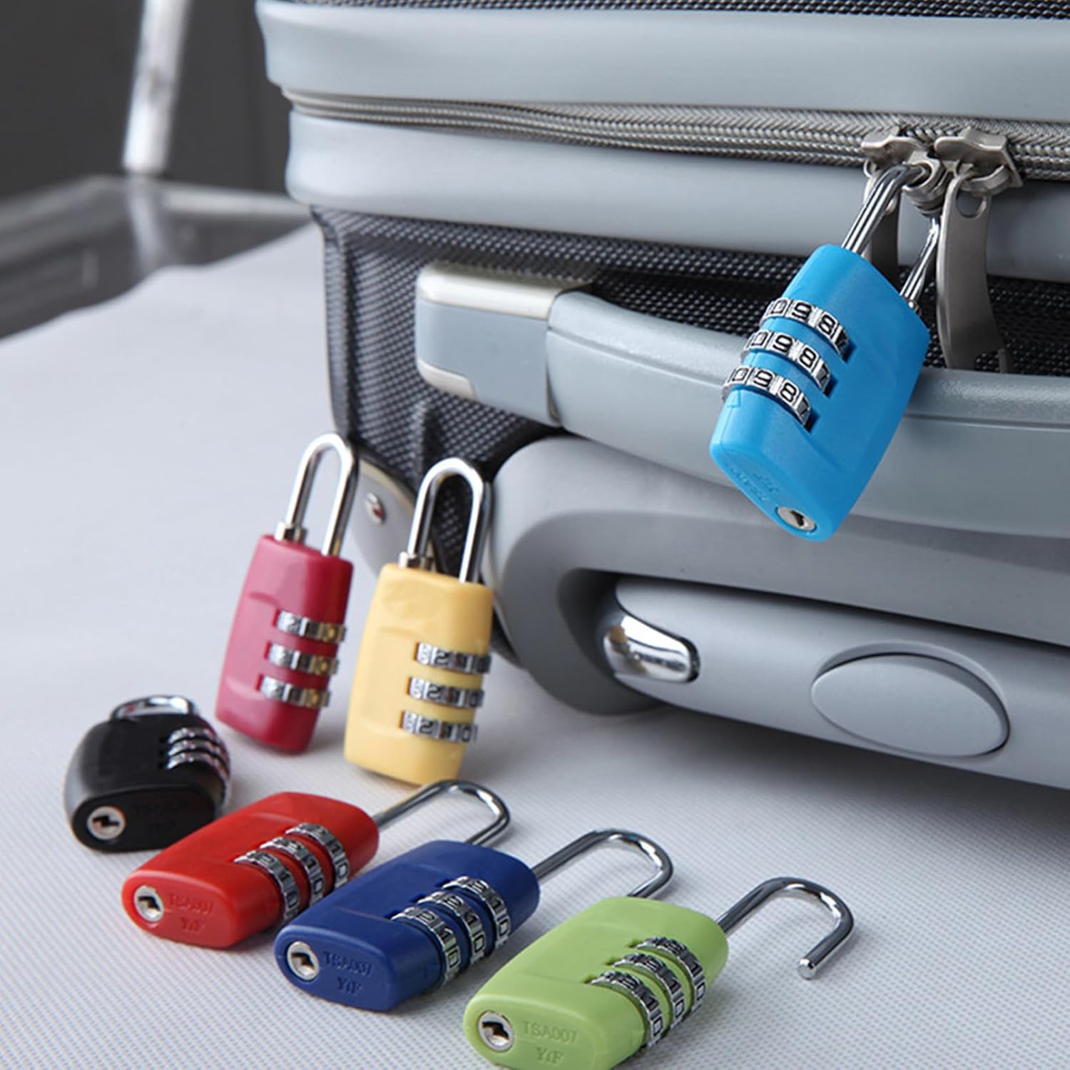 3pcs Cabinet Locks Combination Padlock Luggage Padlocks Travel Suitcase Locks