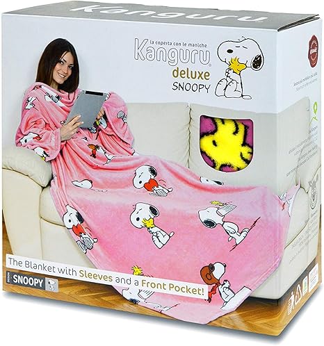 Amazon Lavatelli カングルー もこもこシリーズ ブランケットウェア スヌーピー ピンク Lvtkasnpk ブランケット 毛布 オンライン通販