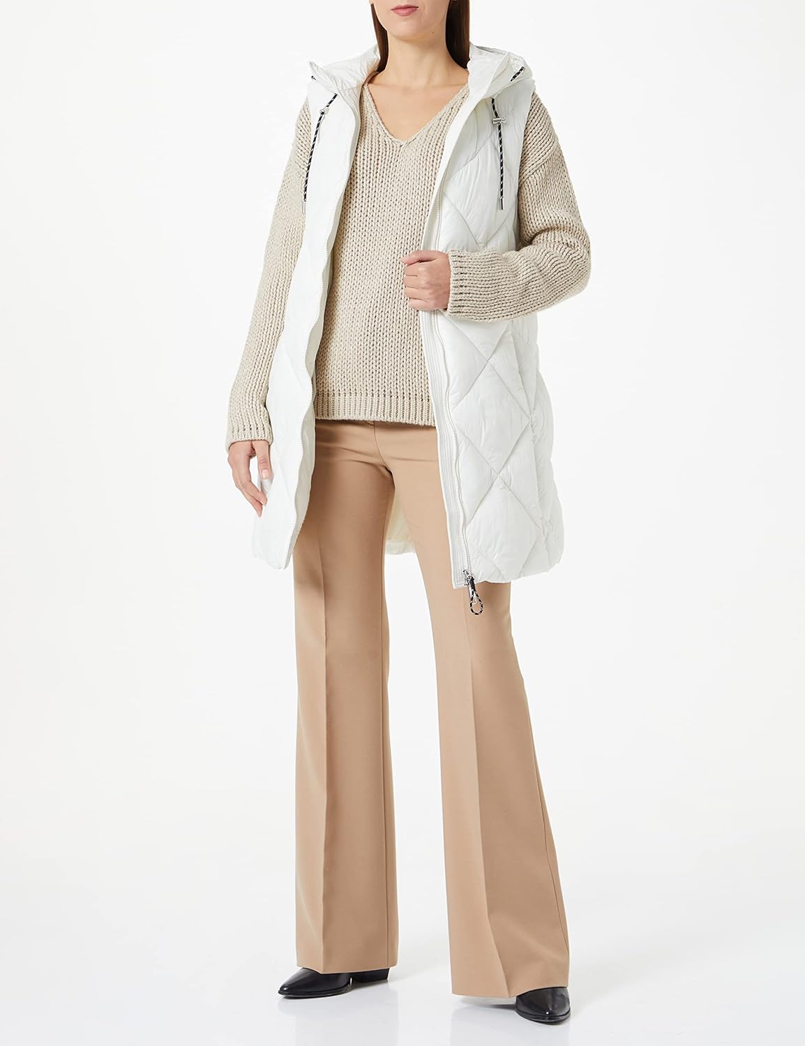 HUGO Sestrelly Pull Tricoté Pour Femme, Noir 1, M