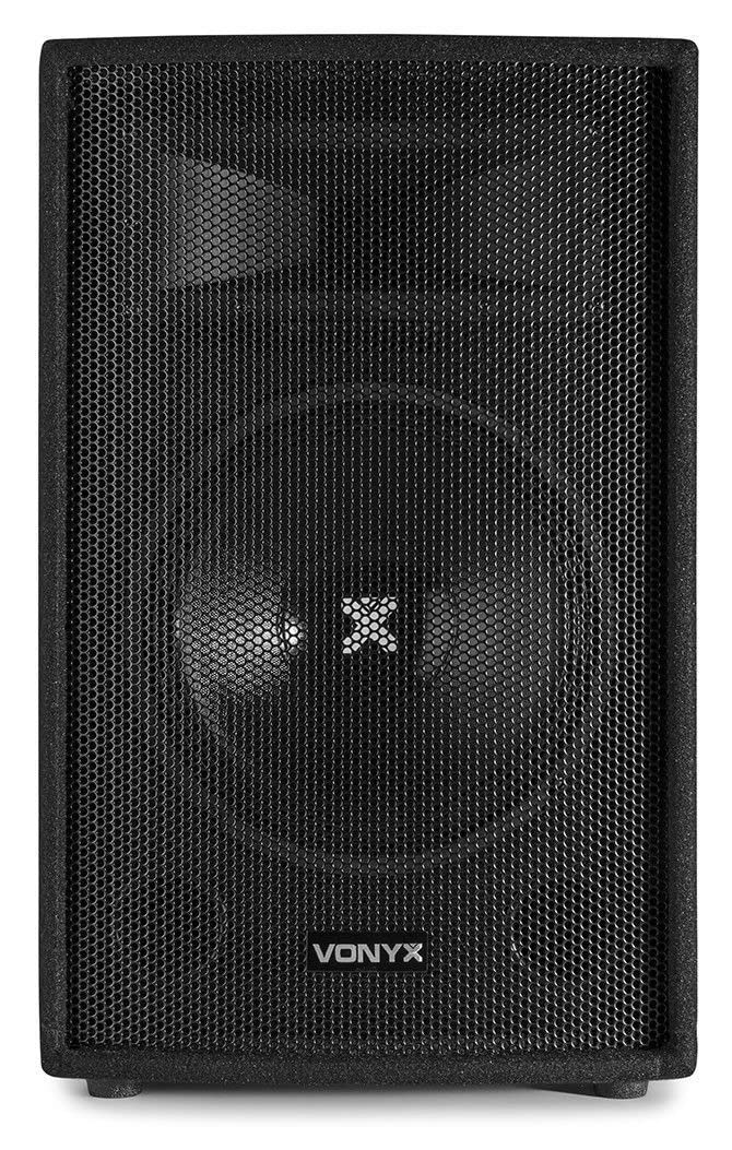 Vonyx PA Lautsprecher Set 1700 Watt 2X Subwoofer Bi-amp Lautsprecherkabel