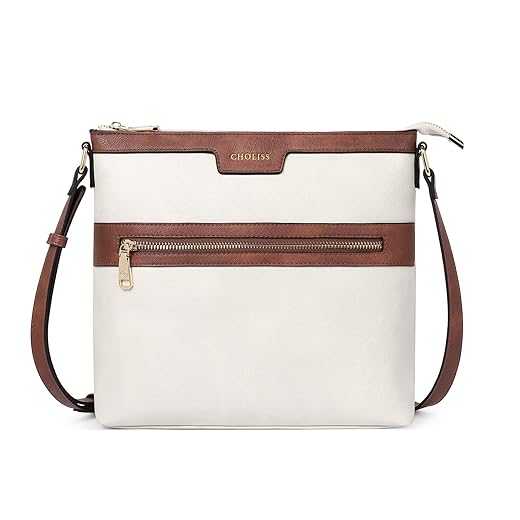 CHOLISS Crossbody Bags for Women Medium Size Leather Travel Cross Body Bag Purses for Women