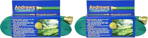 Andrews 100-Foot 2 Tube Sprinkler Hose 10-12349 (Pack of 2)