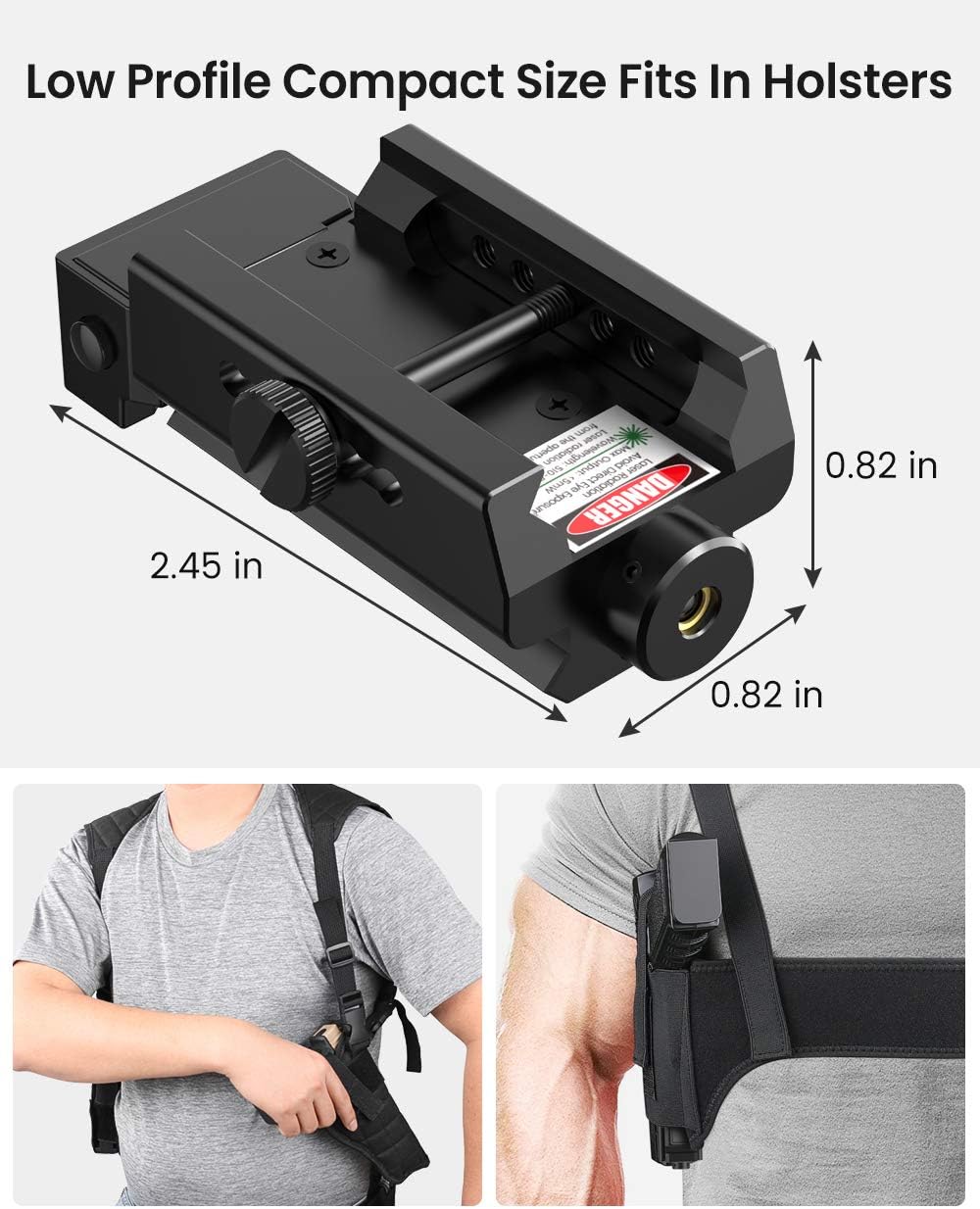 Feyachi PL-34 Green Laser Sight Low-Profile Compact Picatinny Rail Laser for Pistol Handgun Shotgun Rifle : Sports & Outdoors
