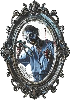 Scary Halloween Wall Stickers, Bloody Hands Broken Mirror Decals, Horror Decorations for Haunted House, Party Door