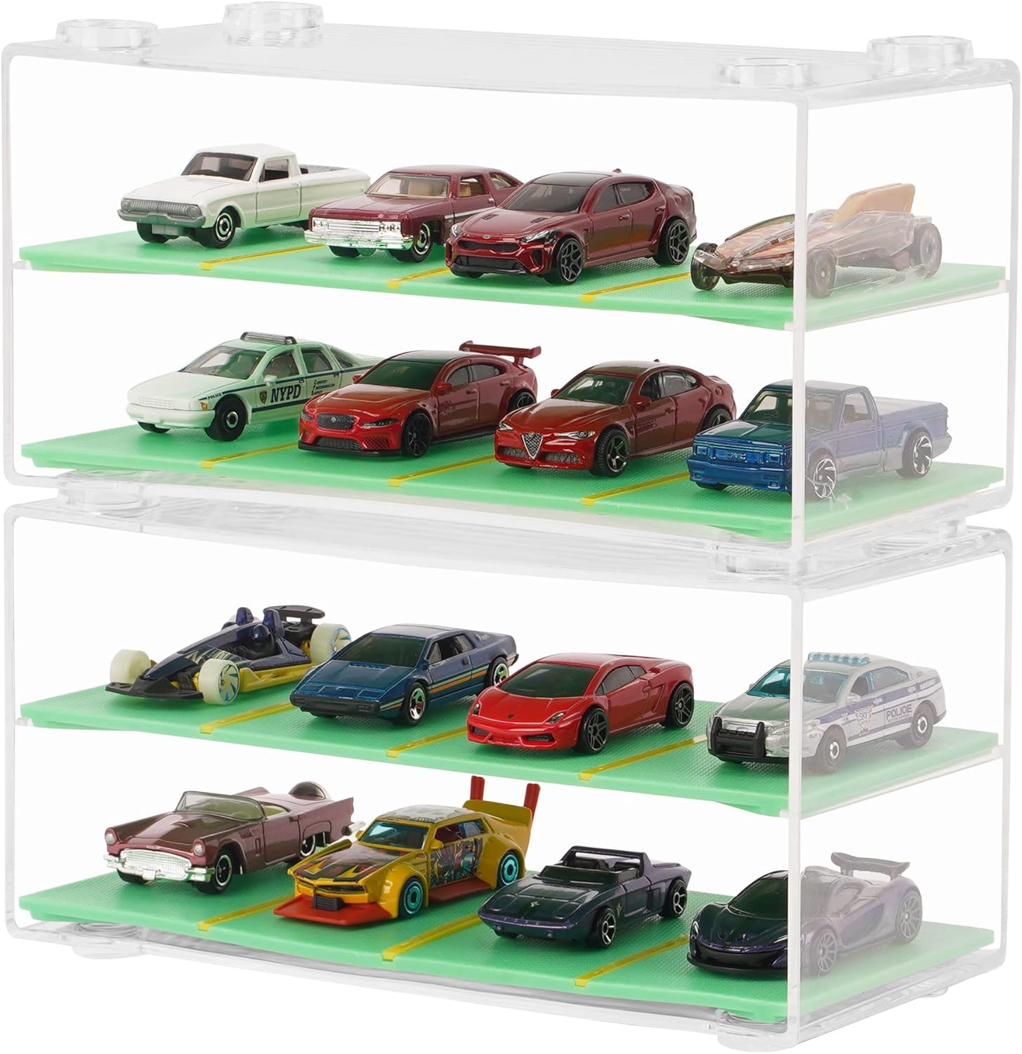 KISLANE Acrylic Display Case Compatible with Hot Wheels