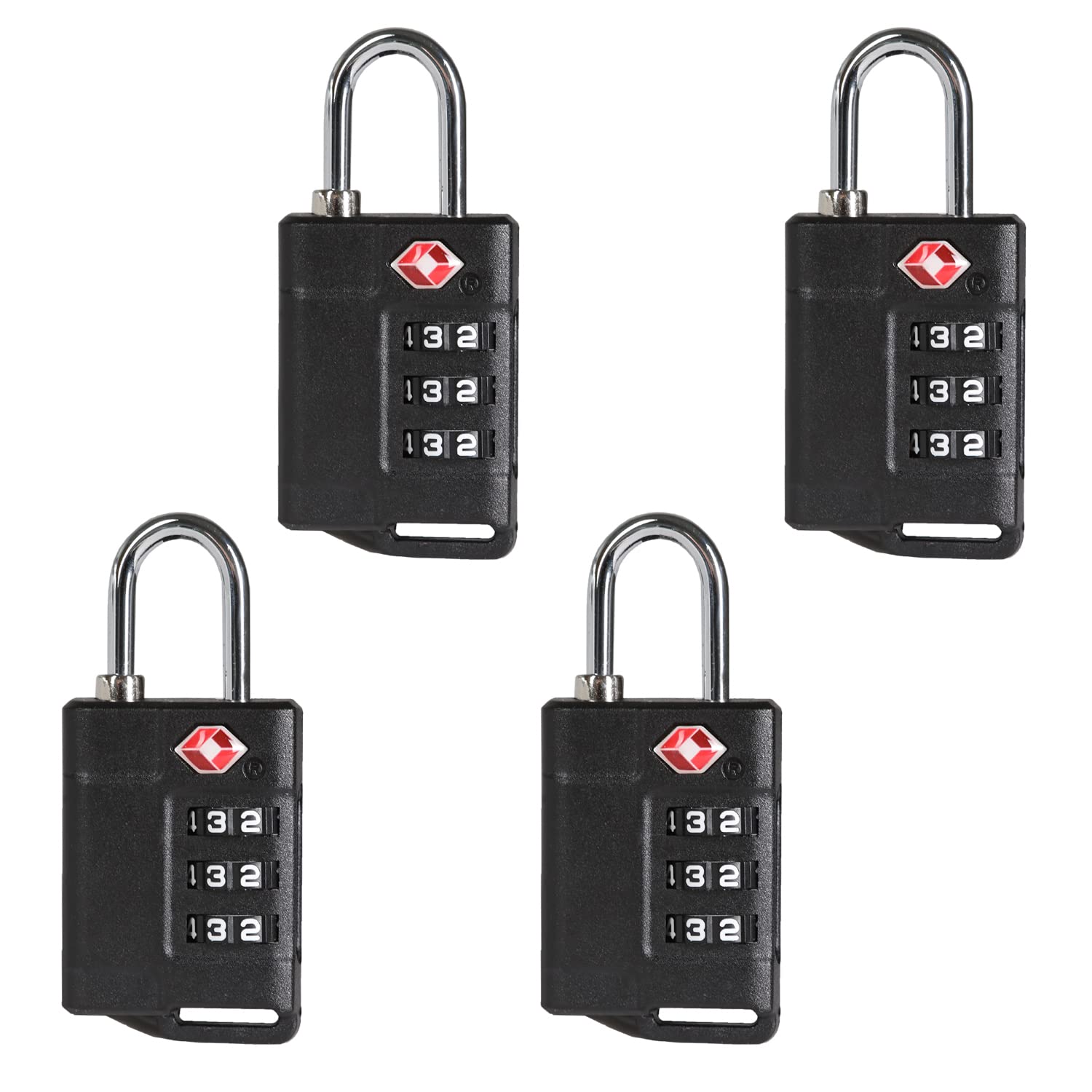 1 Pack] Serrures à bagages, cadenas de sécurité à 3 chiffres, cadenas