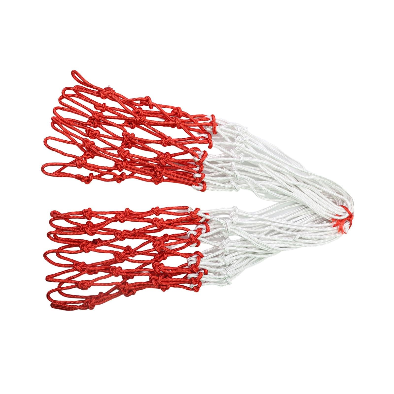 4 Ersatz Basketballnetze, Nylonnetz für Den Außenbereich, Basketball Backboard Komponenten, Standard Indoor Körbe Und