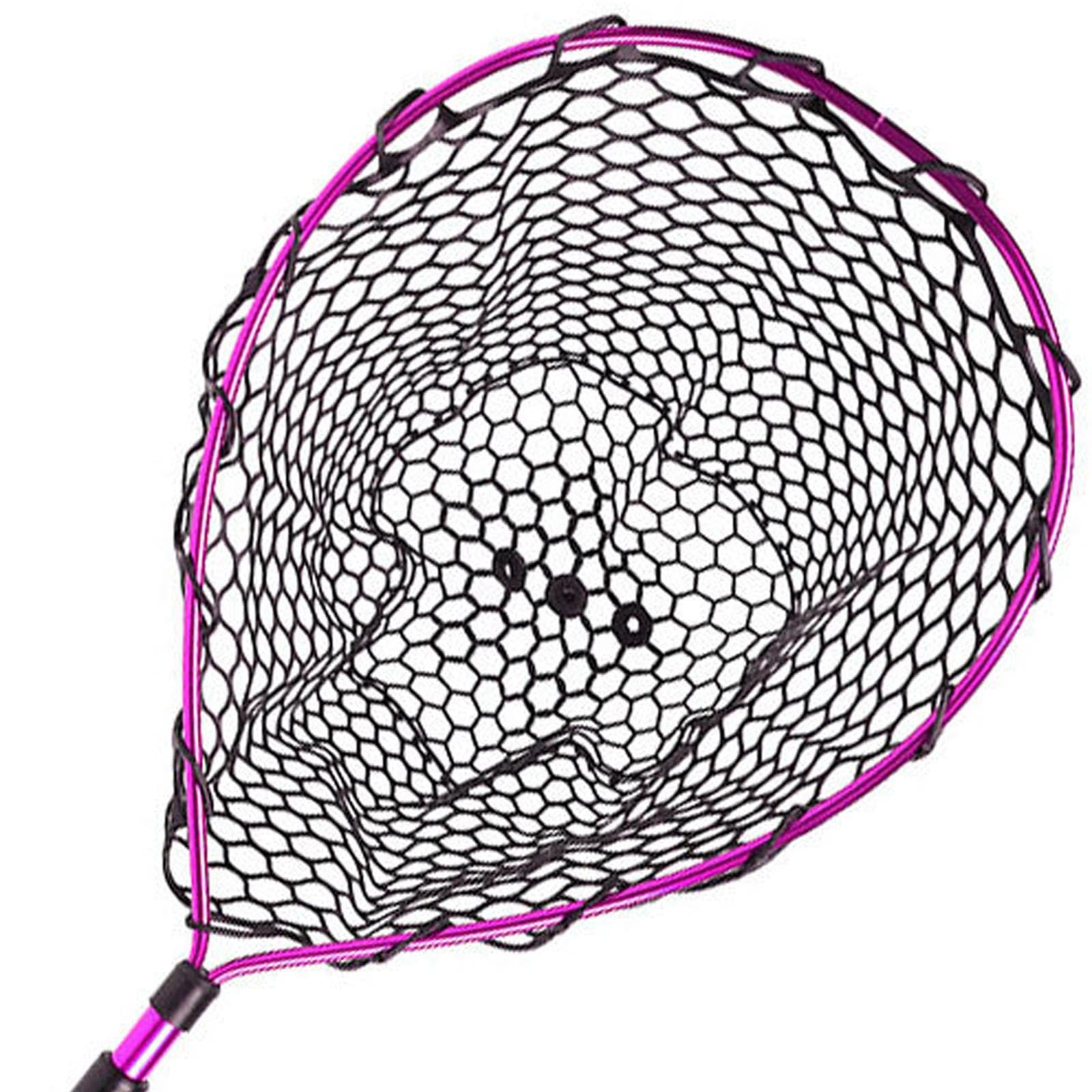 Rete da pesca telescopica per pesca a mosca, retino da guadino per piscina, facile da maneggiare, leggera con manico in EVA per catturare pesci,