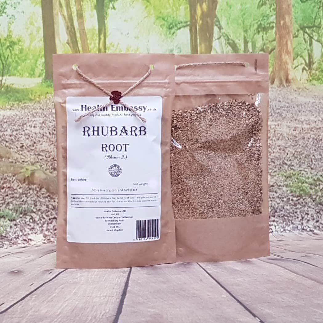 Health Embassy Racine de Rhubarbe Tisane | Rheum L | Rhubarb Root (100g)