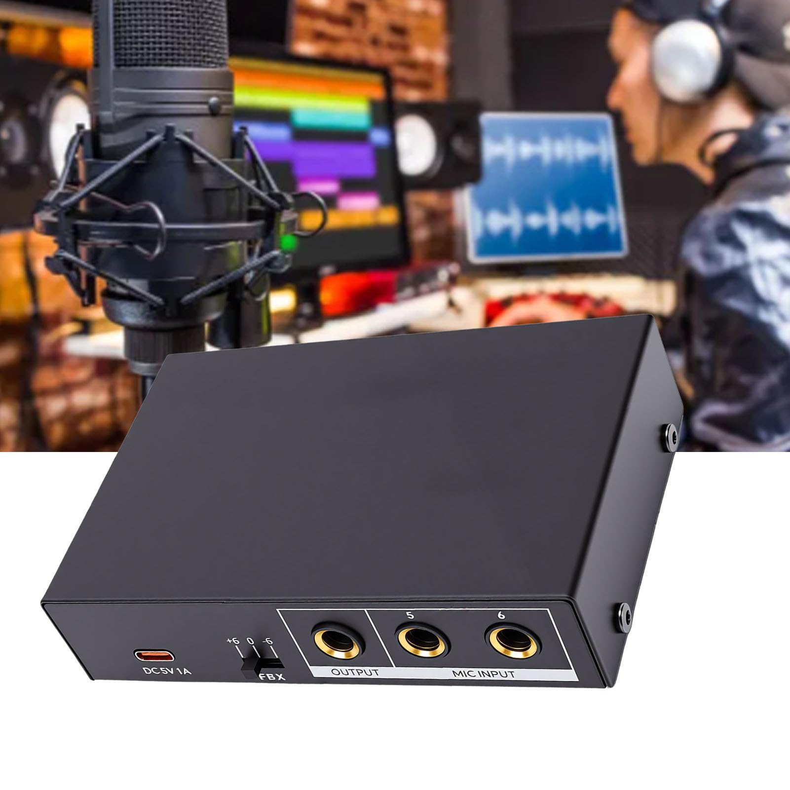 Mini Audio Feedback Canceller, AI DSP Anti Howling Device