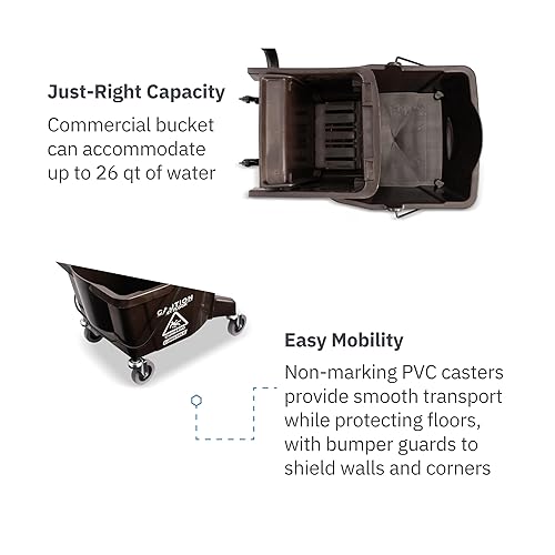 Vista 43 de Carlisle Commercial - Cubeta para limpiador con escurridor de presión lateral