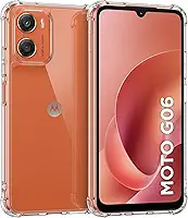 Capa para [Moto G06] Capinha Slim Premium com Proteção de Câmera, Capinha Transparente para Motorola G06, Case Anti-Impacto, Resistente, Anti Riscos com TPU Reforçada e Design Elegante (6.9 Pol)