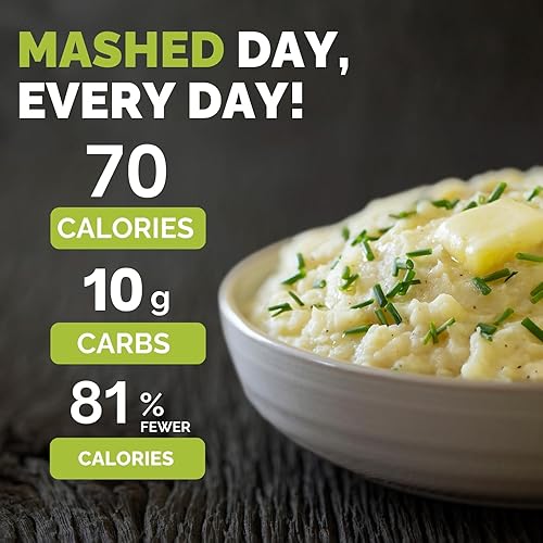 Miniatura 4 de Palmini - Puré de mantequilla y hierbas | Puré de palma bajo en carbohidratos y bajos en calorías | 0.23 oz de carbohidratos netos, 70 calorías por