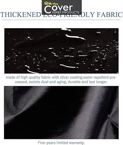 Miniatura 4 de Mr.You Cubierta universal impermeable para generador de tela Oxford 600D para generadores portátiles universales 5000-10000 vatios, 32 pulgadas de