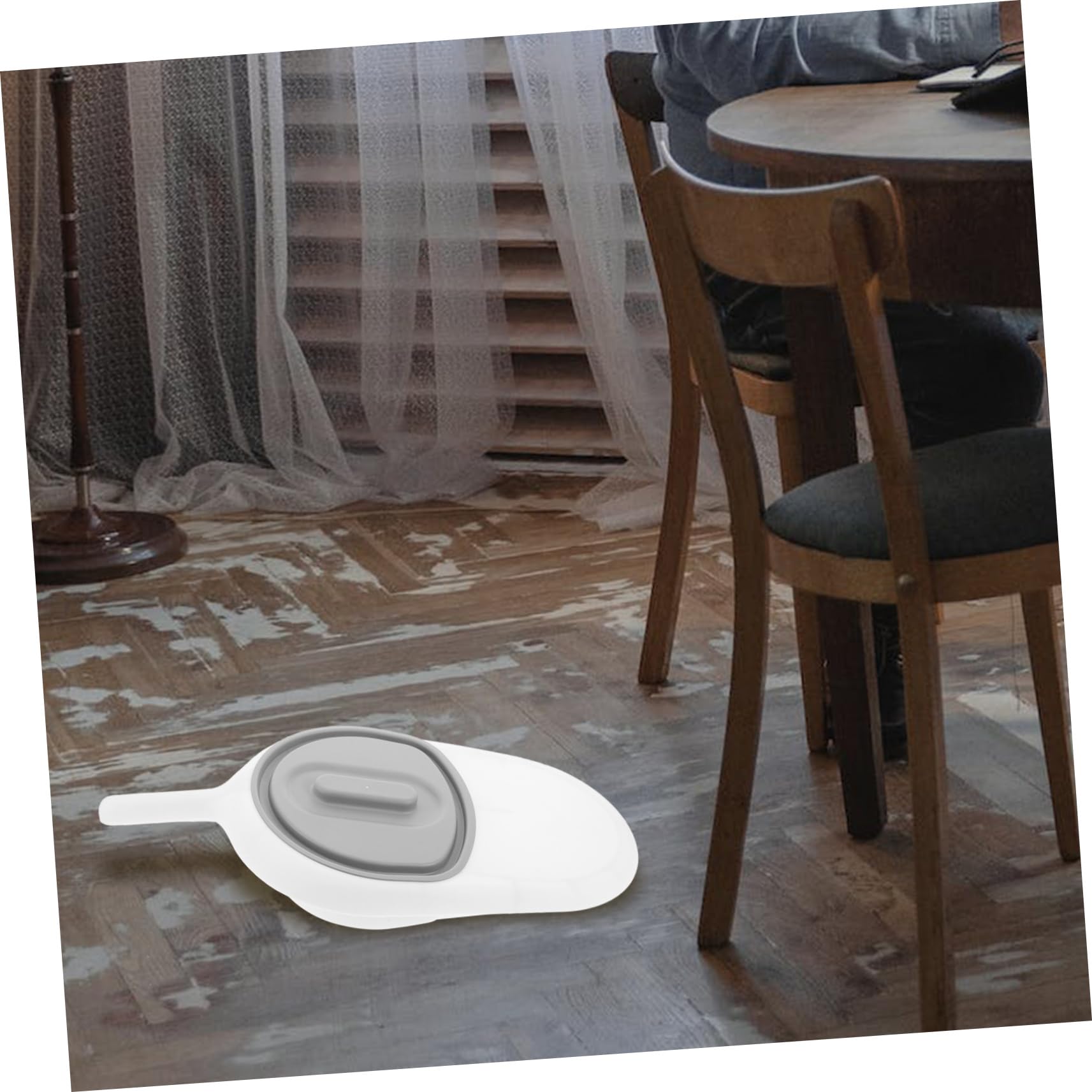 Padella per Anziani con Manico, Toilette Portatile in Plastica Anti-goccia per Pazienti Costretti a Letto, Vaso Notte Versatile per Assistenza Domiciliare e Uso Esterno