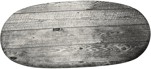 Miniatura 3 de Mantel ovalado ajustable para patio, color gris oscuro, con bordes elásticos, para mesa de mesa de poliéster con bordes elásticos, estilo degradado,