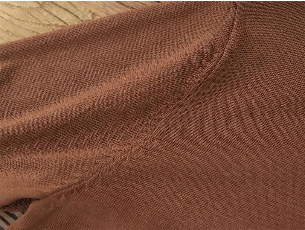 Mens Short Sleeve Pullover Sweater O Neck Vintage Simple Solid Color Business Casual Pullovers