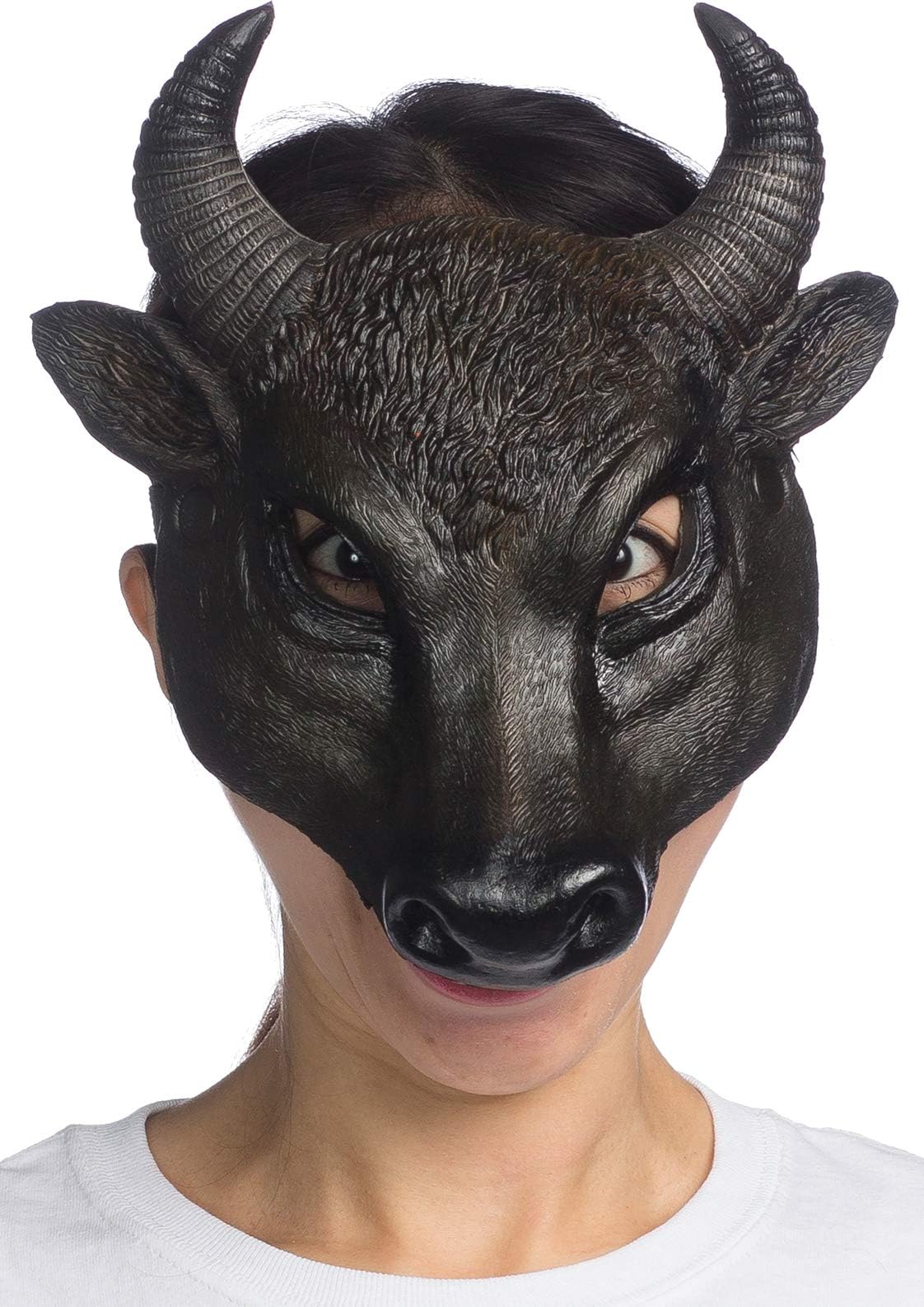 Forum NoveltiesSuper Soft Form Fitting Latex Bull Mask Dark Brown