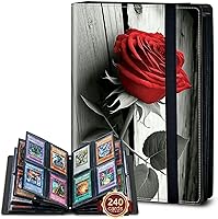 Vista 64 de Rossy Carpeta para tarjetas coleccionables, 9 bolsillos, impermeable, para coleccionar tarjetas, con 360 bolsillos laterales de carga para tarjetas