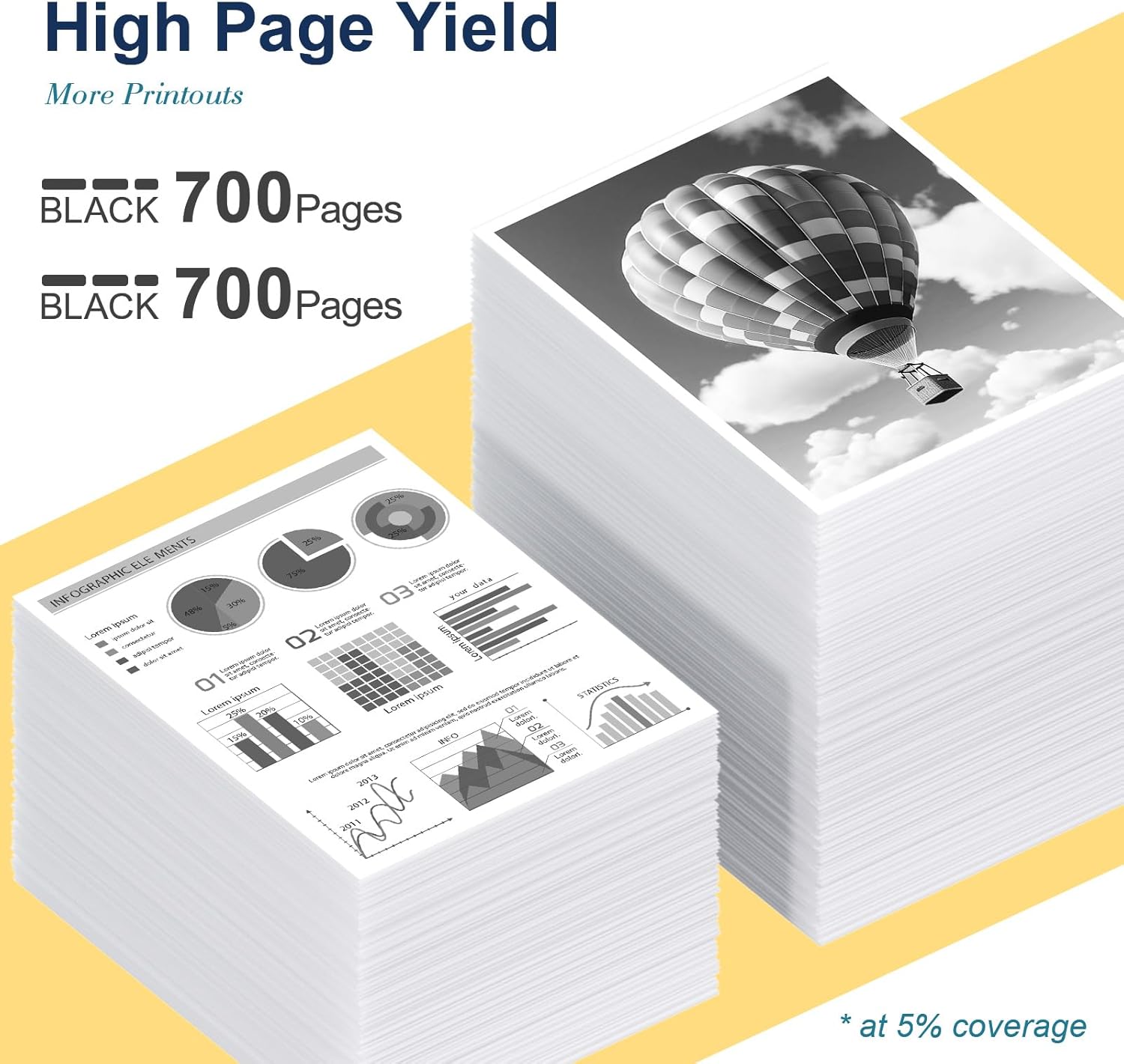 67XL Black Ink Cartridge Compatible for HP Ink 67 Black for HP 67XL Black Ink Cartridge Fit for DeskJet 2755e 2700 2700e 2855e 2800e 2827e 4155e 2734e 4100e Envy 6055e 6000 6400 6455e Printer (2 Pack)