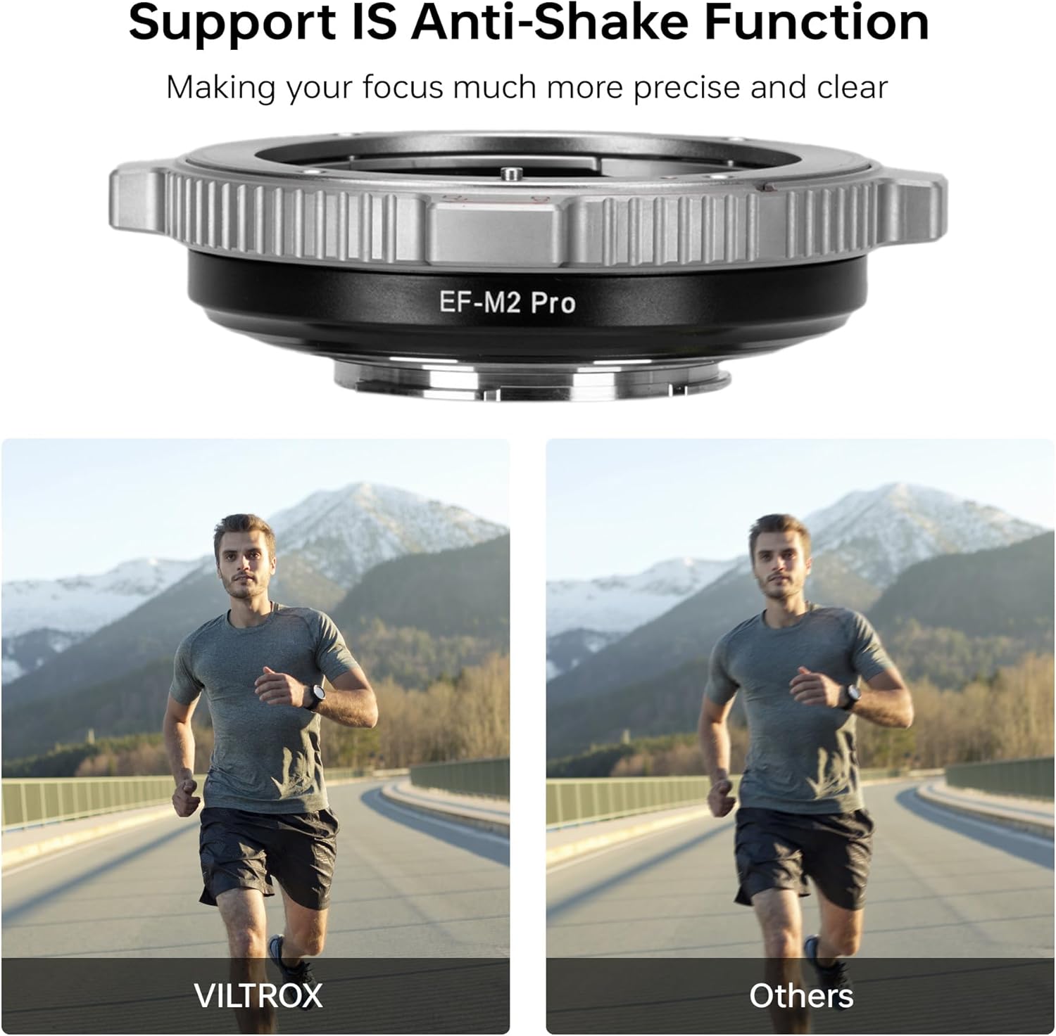 VILTROX EF-M2 Pro Lens Mount Adapter Auto Focus 0.71x Reducer Speed Booster with Security Lock Compatible with Canon EF Mount Lens to M4/3 Camera GH4 GH5 GH5S GF6 GX85 GX7 Olympus E-M5 E-M10 E-PL5