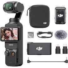 DJI Osmo Pocket 3 Audio Combo With Mic 2 1 TX + 1 RX, Pocket Gimbal Vlog Camera, 1  CMOS & 4K/240fps, 3-Axis Stabilization, 2  Lossless Zoom, 107GB Built-in Storage, 2" Rotatable Screen