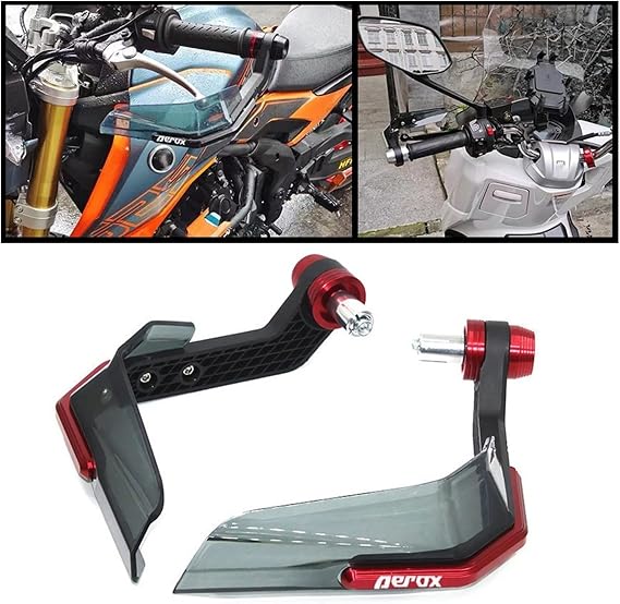 for Yamaha Aerox155 Aerox 155 Motorcycle Accessories Hand Guard Handguard Shield Windproof Protective Gear (Color : NO Logo Black)