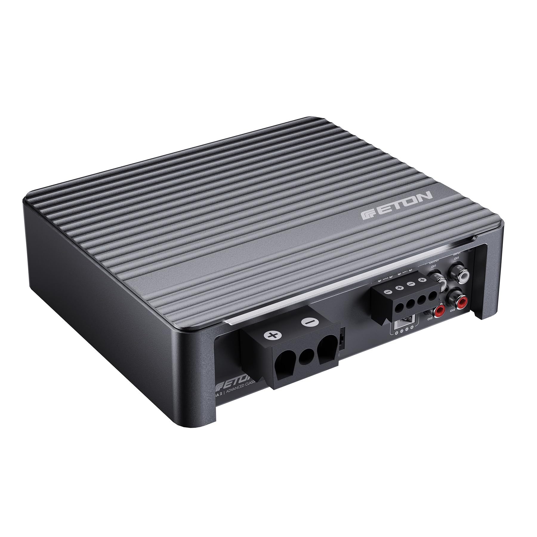 ETON MA 2 – kompakter 2 Kanal Verstärker, leistungsstarke digitale Mini Endstufe für Autos und Reisemobile, Class D Amp mit 2 x 190 W