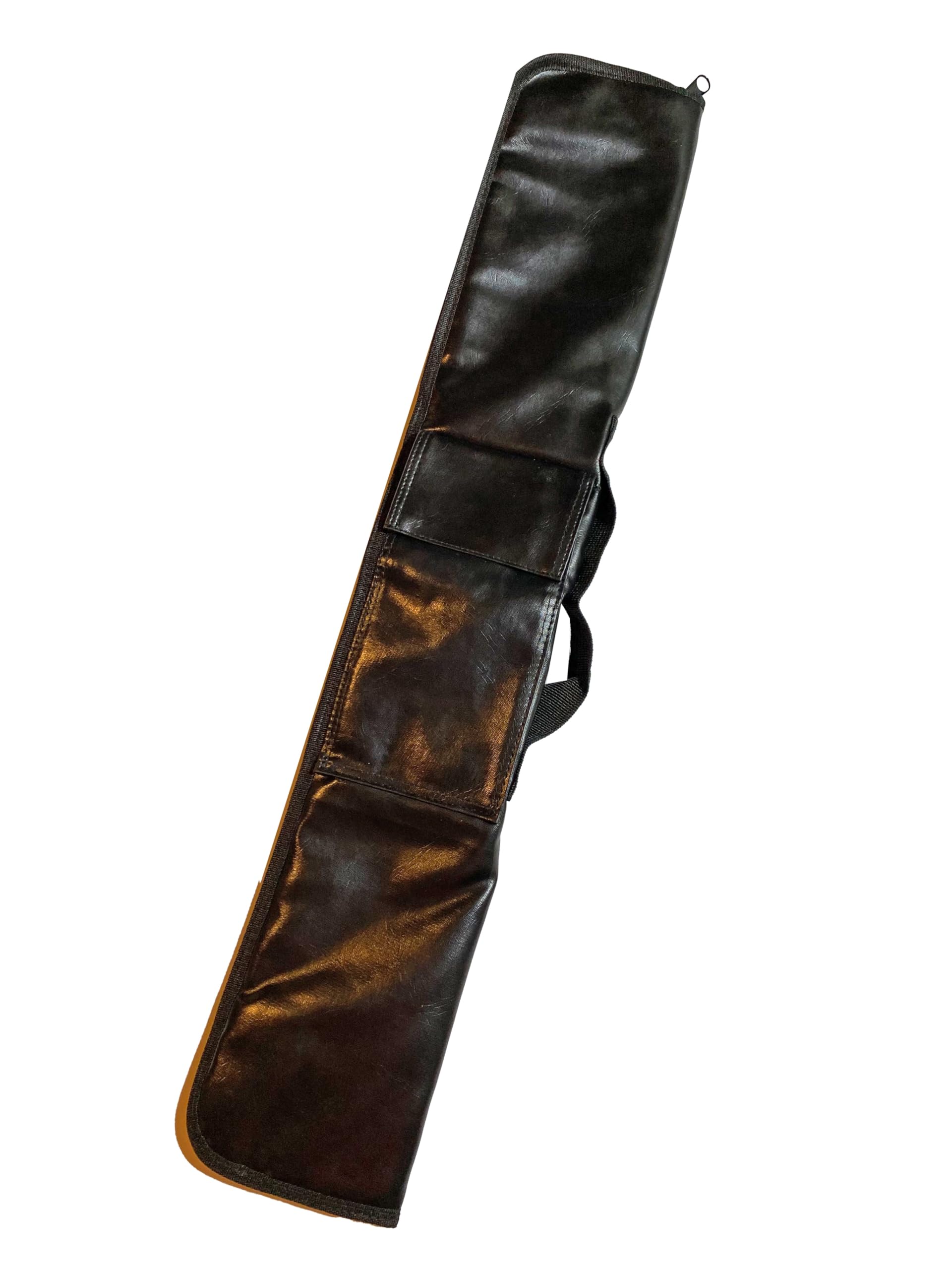 Lot de 2 bâtons Escrima Kali Arnis - Noir/rouge - Avec sac à armes - 65 cm - En rotin poli laqué
