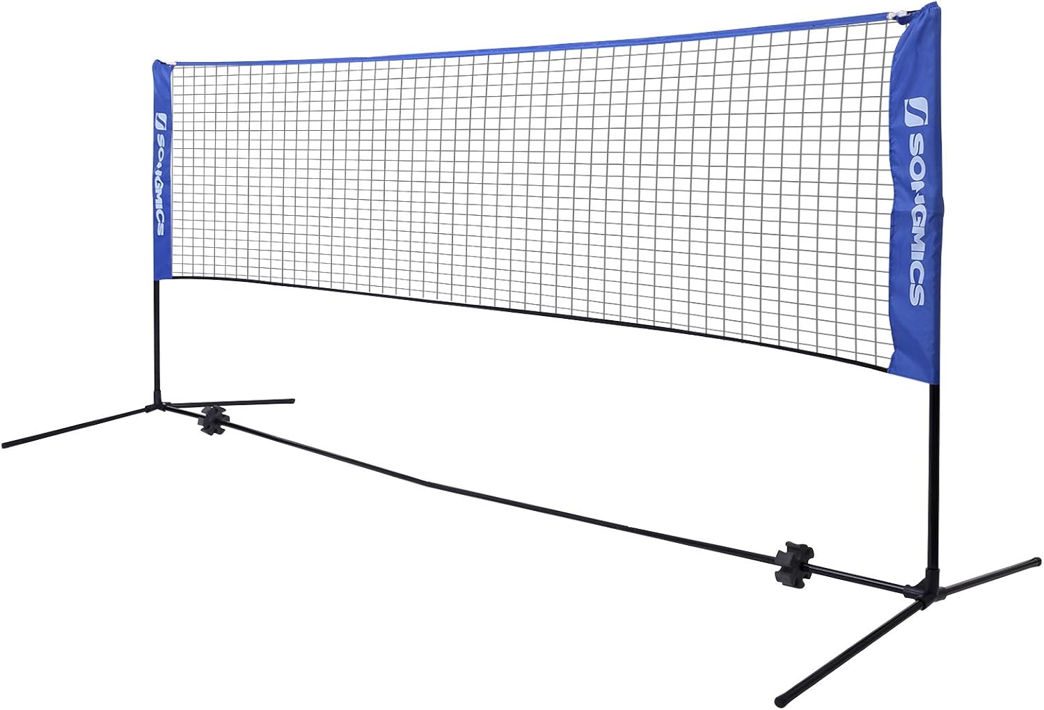 SONGMICS Badminton Net Set, Portable Sports Set for Badminton, Tennis, Kids Volleyball, Pickleball, Easy Setup, Nylon Net with Poles for Indoor Outdoor Court : Sports & Outdoors