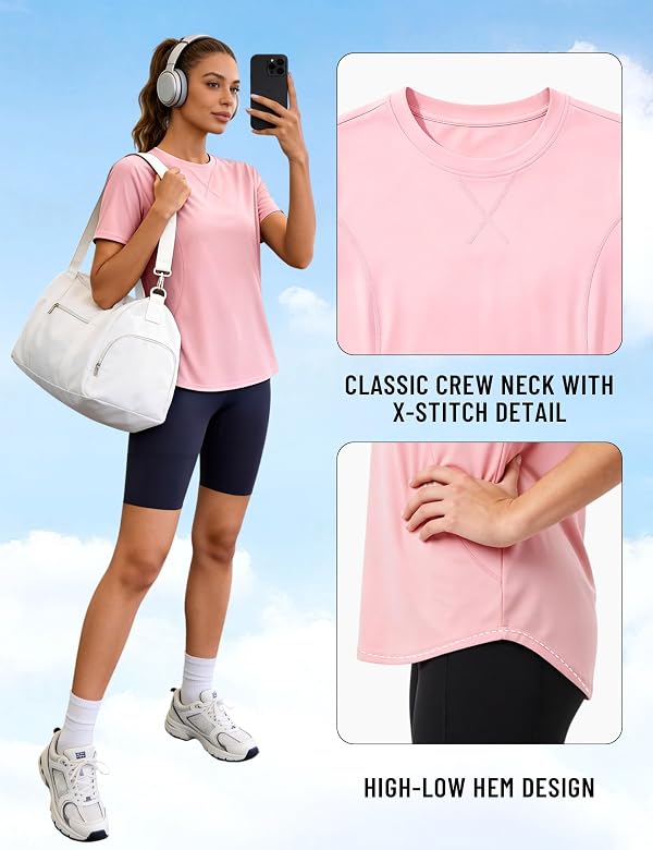 Quenteen Women's UPF50+ Short Sleeve Sun Shirt Quick Dry Breathable Top by Quenteen - Used condition - Image 6
