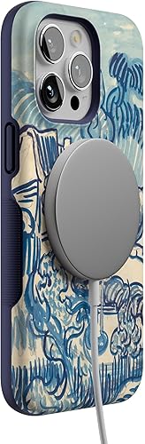 Vista 759 de Casely Funda para iPhone 15 Pro Max Jardín Secreto Flores mixtas Funda atrevida Compatible con MagSafe y botón de acción Secret Garden