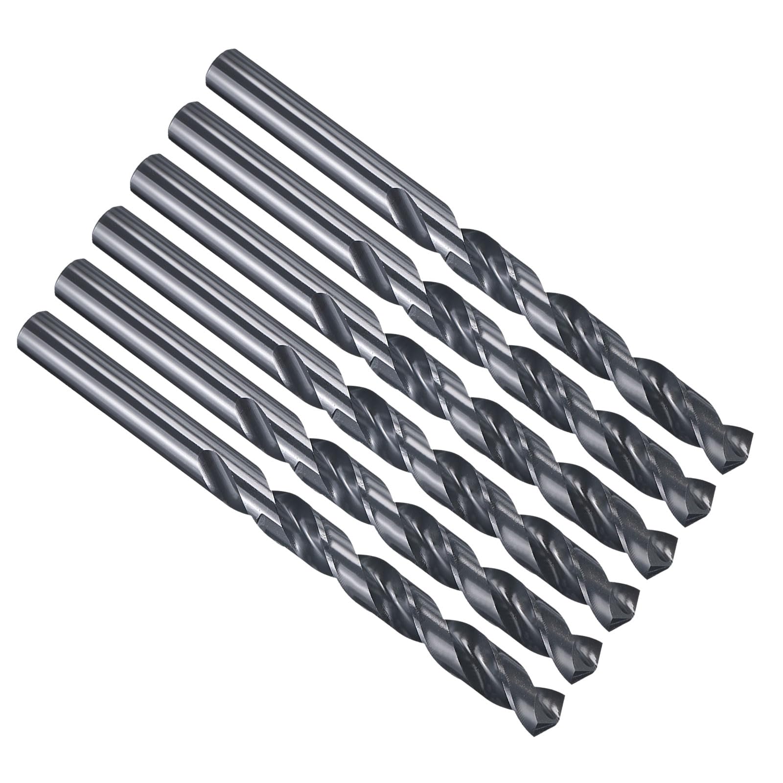 PATIKIL 11.5mm Drill Bit 29/64", M35 Cobalt 5% High-Speed Steel Jobber Straight Shank 135° Nitriding Black for Stainless Steel Hard Metal - 6 Pack — image 1