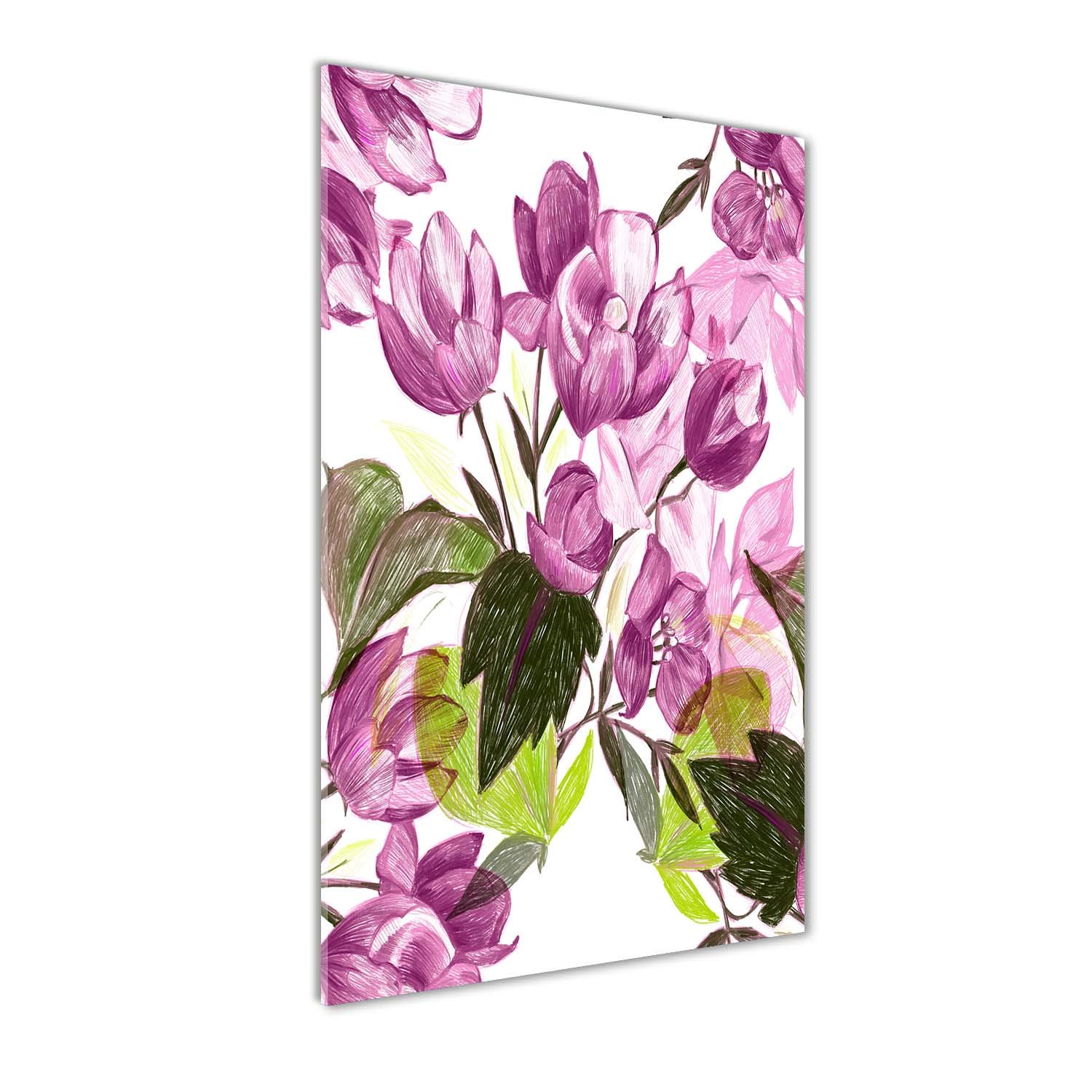 Tableau photo fleurs violettes pour sublimer le salon et la cuisine