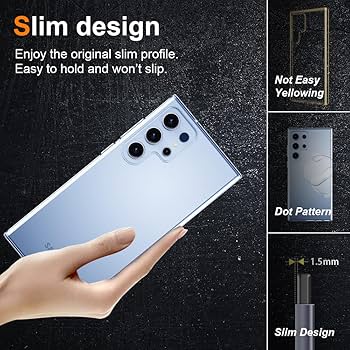 ジャンク・Samsung Galaxy S23 Ultra 本体 ケース付き PLATA Galaxy S23 Ultra SC-52D/SCG20共通対応 クリアカラー
