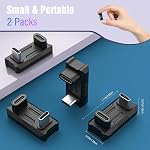 TiMOVO USB C 180 Degree Adapter 2 Pack,180 Degree USB C Adapter Converter USB-C Male to USB-C Female Extender Support 140W Fast PD Charging for ROG Ally/Steam Deck/Lenovo Legion Go Accessories Adapter