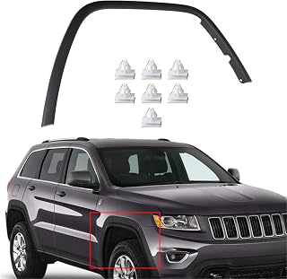 Front Passenger Side Right Paintable Factory Style Wheel Arch Trim Flares Replacement for 2011 2012 2013 2014 2015 2016 Replacement for 1MP38RXF1AE